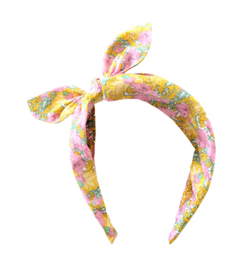 2.5cm  Bow Band Clementina Pink
